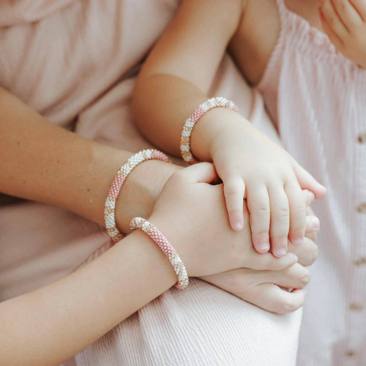 Mamma & Jag-armband - Desert Rose (Set med 2)