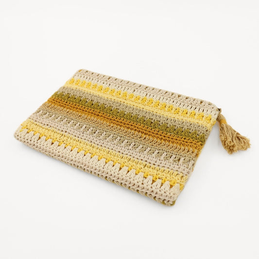 Virkattu clutch-laukku | Lämmin: Turmeric-Balizen-RAUHA Crafts