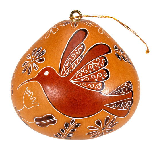 Kalebassikoriste | Kolibrin piirros-Lucuma Designs-RAUHA Crafts