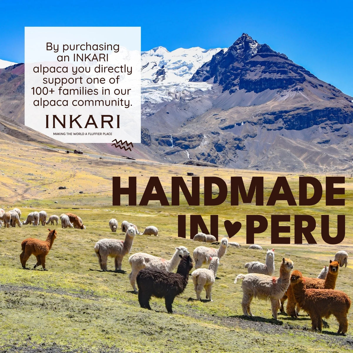 Alpaca Stuffed Animal | INKARI Limited Edition - Light Brown Calico