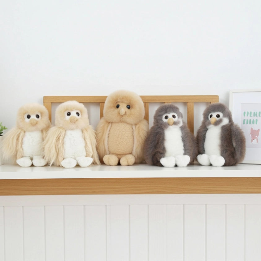 Alpackagosedjur - Uggla - handgjort alpackagosedjur - 100% babyalpacka från Shupaca Alpaca