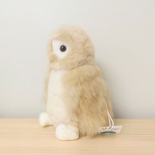 Alpakan pehmolelu - pöllö - käsintehty alpakan pehmolelu - 100% Baby Alpaca by Shupaca Alpaca