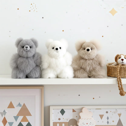 Alpackagosedjur - Liten teddybjörn - Handgjort alpackagosedjur - 100% babyalpaca från Shupaca Alpaca