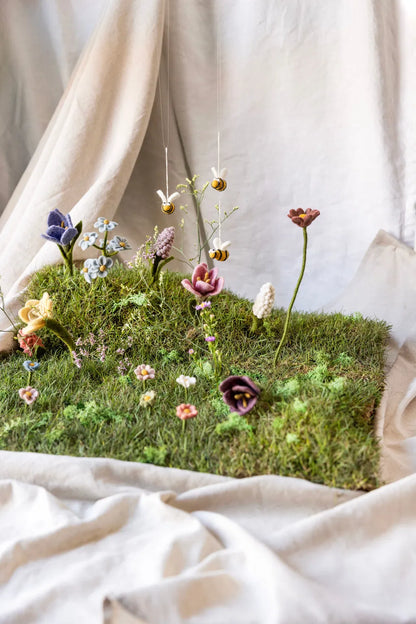 Felt Wool Flower | Gry & Sif - Forget-Me-Not Light Blue
