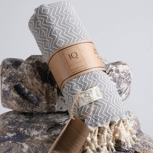 Hammam-pyyhe cotonIQ Peru Grey