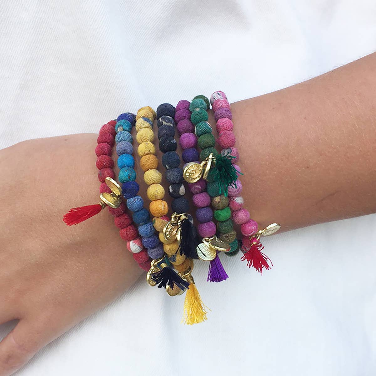 Hopp • Kantha Connection-armband