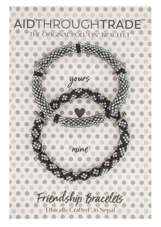 Handmade Platinum Roll-On Friendship Bracelets by Aid Through Trade