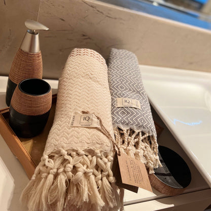 Hammam-pyyhe | cotonIQ - Colombia - Beige