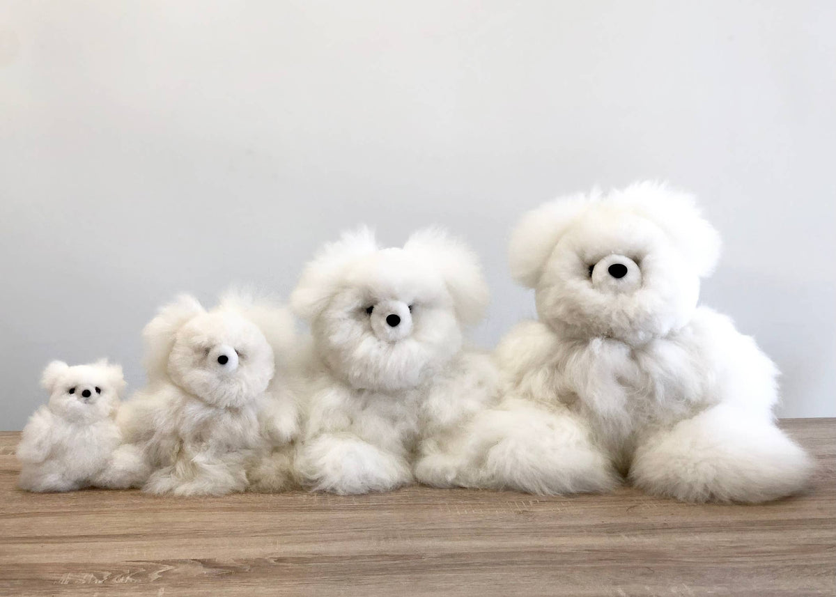 Alpackagosedjur - mini-nalle - handgjort alpackagosedjur - 100% babyalpacka av Shupaca Alpaca