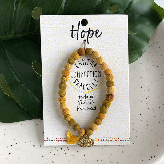 Handmade Hope • Kantha Connection -rannekoru by WorldFinds