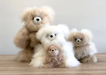 Alpackagosedjur - mini-nalle - handgjort alpackagosedjur - 100% babyalpacka av Shupaca Alpaca