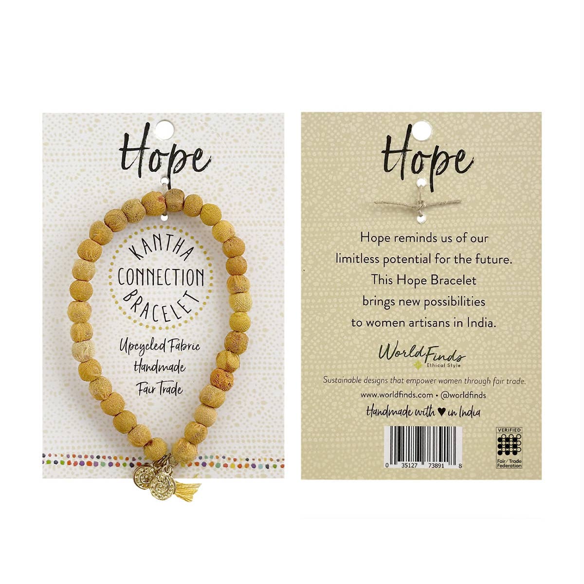 Hopp • Kantha Connection-armband