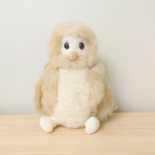 Alpakan pehmolelu - pöllö - käsintehty alpakan pehmolelu - 100% Baby Alpaca by Shupaca Alpaca