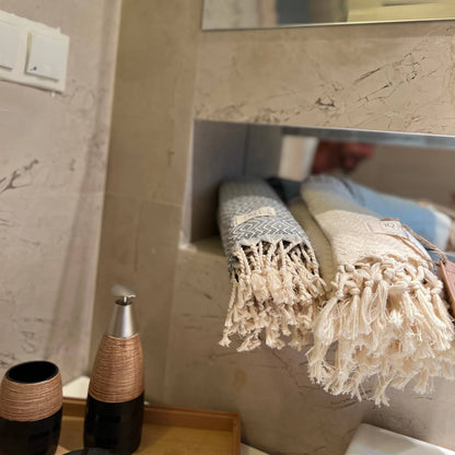 Hammam-pyyhe | cotonIQ - Peru - Harmaa