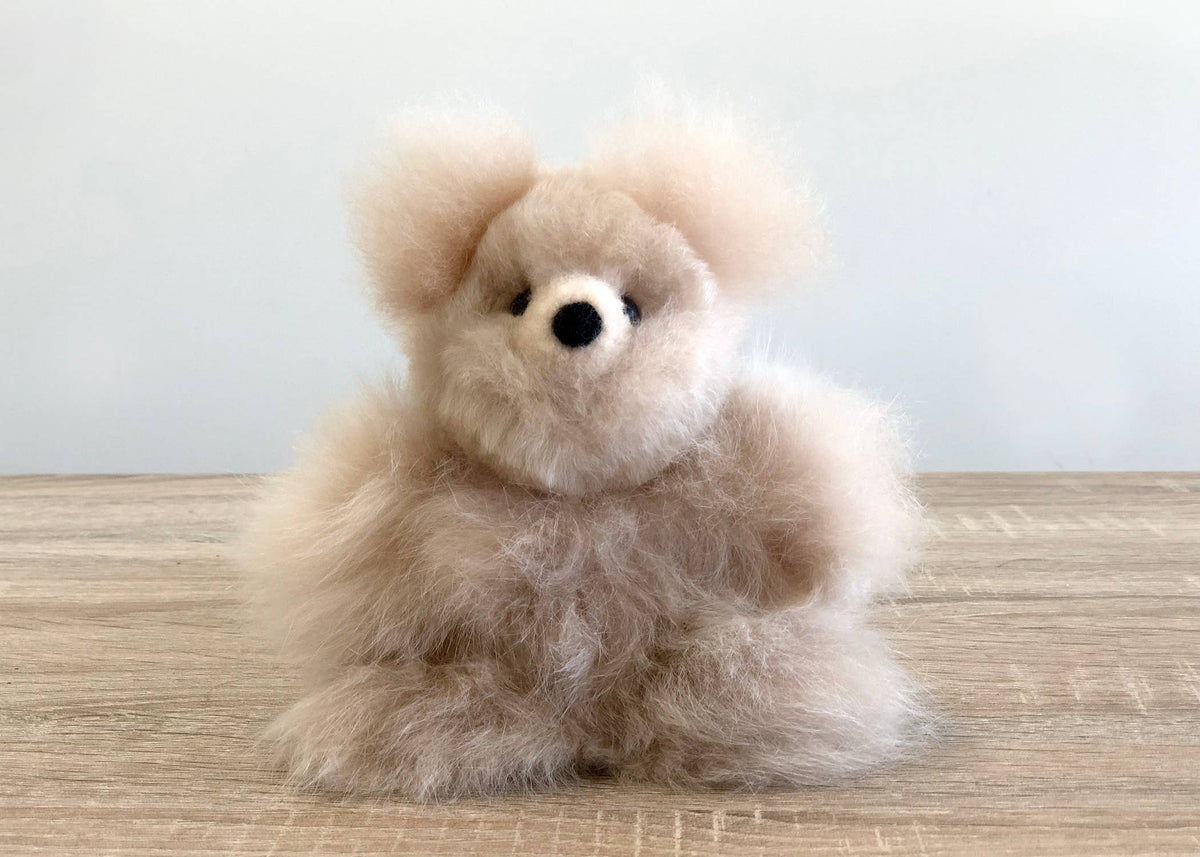 Alpackagosedjur - mini-nalle - handgjort alpackagosedjur - 100% babyalpacka av Shupaca Alpaca