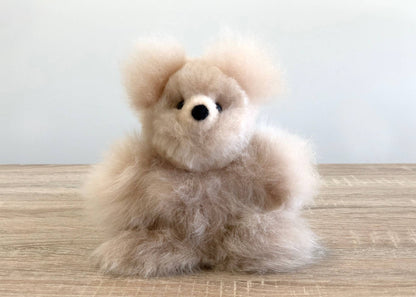 Alpackagosedjur - mini-nalle - handgjort alpackagosedjur - 100% babyalpacka av Shupaca Alpaca