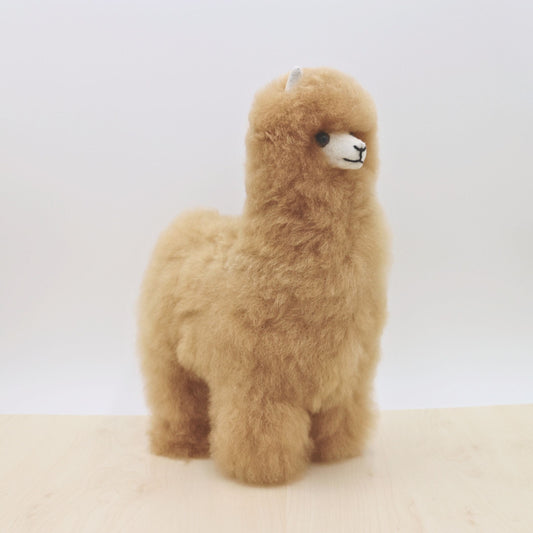 Alpakan pehmolelu - Alpaca-Shupaca-Ruskea-RAUHA Crafts