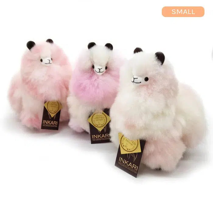 Cotton Candy Cloud INKARI Limited Edition alpakkapehmolelu — käsintehty Perussa alpakanvillasta, hypoallergeeninen ja eläinkokeeton