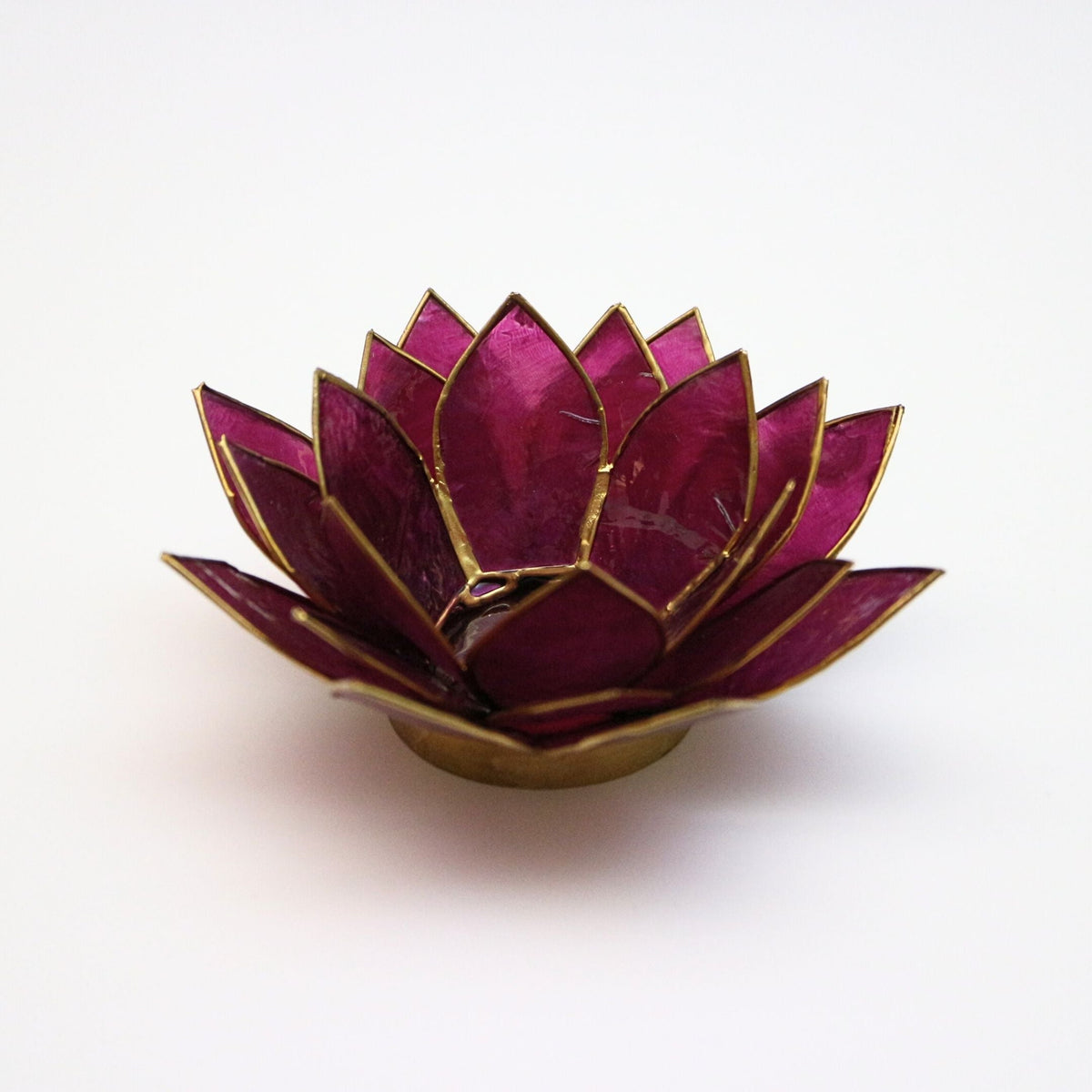 Capiz-tuikkulyhty | Lotus - Violetti-RAUHA Crafts-RAUHA Crafts