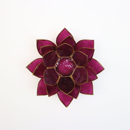 Capiz-tuikkulyhty | Lotus - Violetti-RAUHA Crafts-RAUHA Crafts