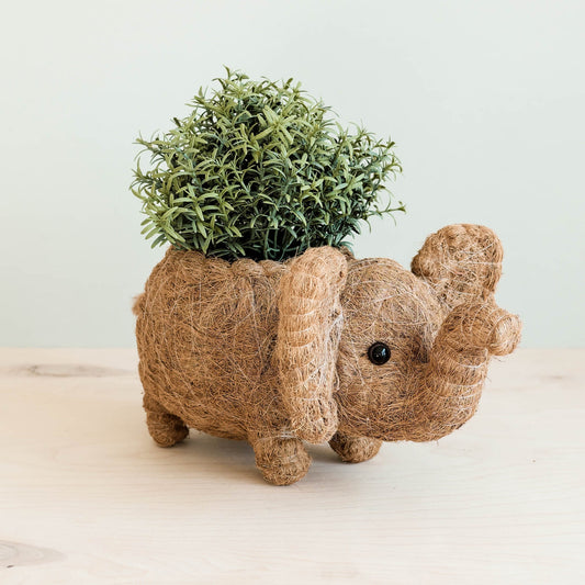 Kookoskuituinen eläinruukku | Norsu-LIKHÂ-RAUHA Crafts