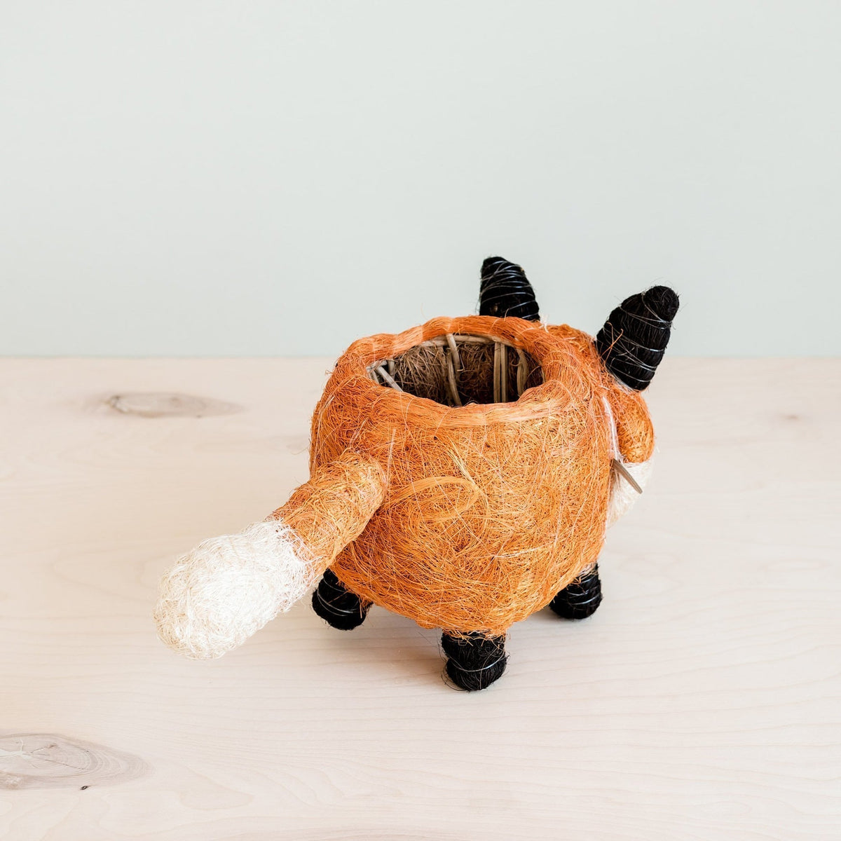 Kookoskuituinen eläinruukku | Fox-LIKHÂ-RAUHA Crafts