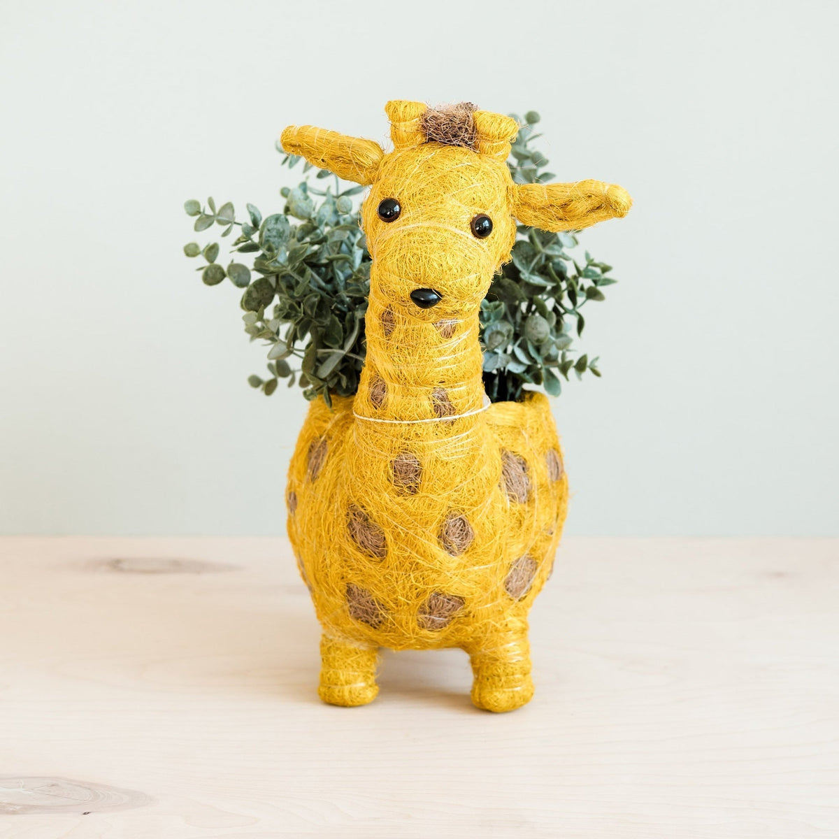 Kookoskuituinen eläinruukku | Kirahvi-LIKHÂ-RAUHA Crafts