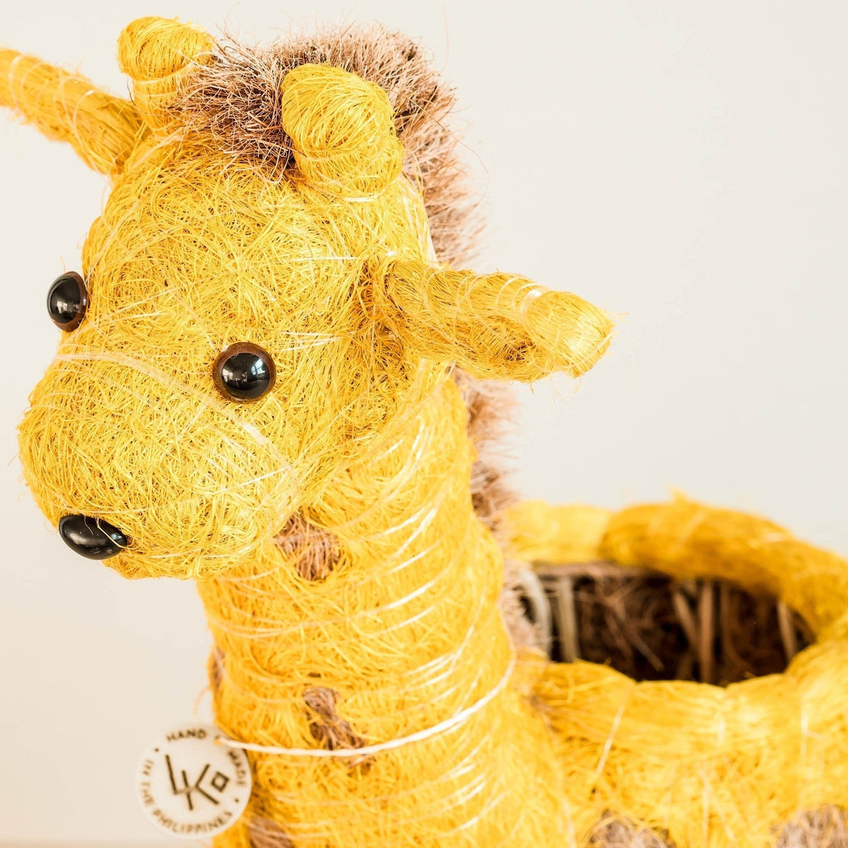 Kookoskuituinen eläinruukku | Kirahvi-LIKHÂ-RAUHA Crafts