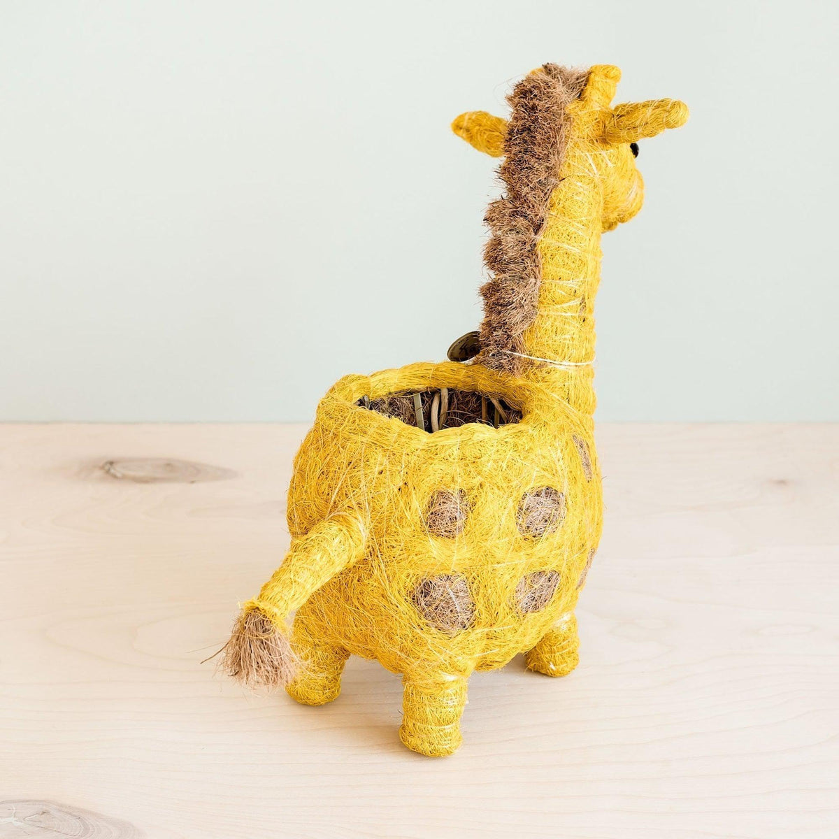 Kookoskuituinen eläinruukku | Kirahvi-LIKHÂ-RAUHA Crafts