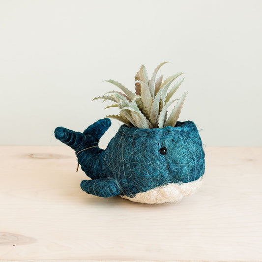 Kookoskuituinen eläinruukku | Whale-LIKHÂ-RAUHA Crafts