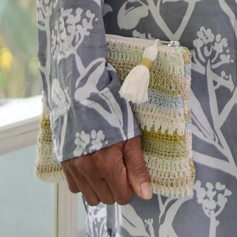 Virkattu clutch-laukku | Lämmin: Light Mix-Balizen-RAUHA Crafts