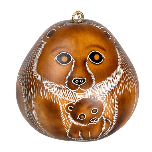Kalebassikoriste | Karhuemo & poikanen-Lucuma Designs-RAUHA Crafts