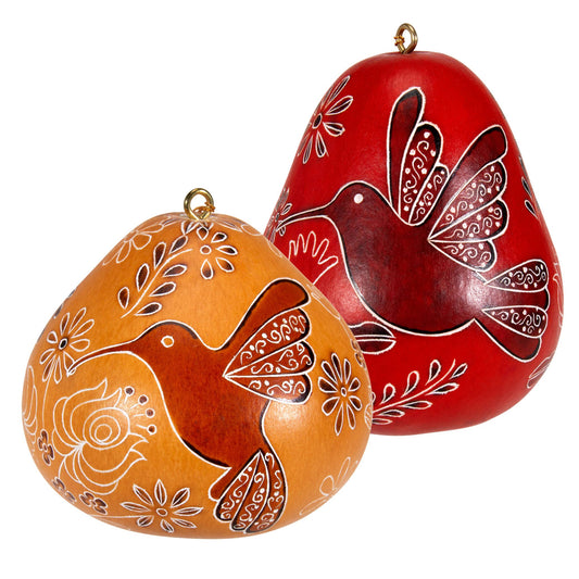 Kalebassikoriste | Kolibrin piirros-Lucuma Designs-RAUHA Crafts