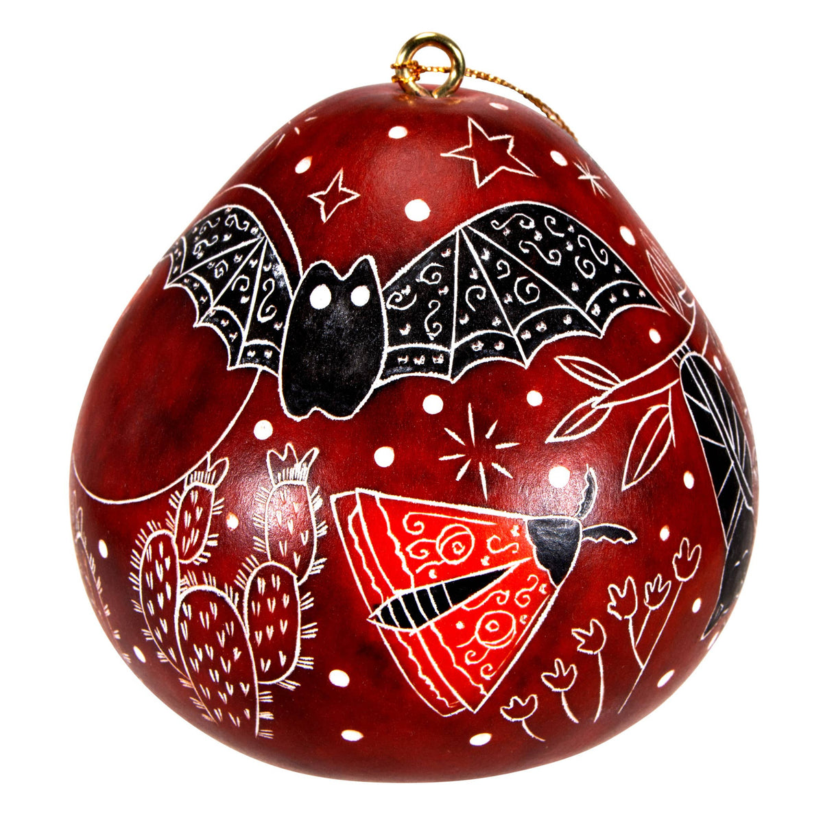 Kalebassprydnad | Nattens pollinatörer-Lucuma Designs-RAUHA Crafts