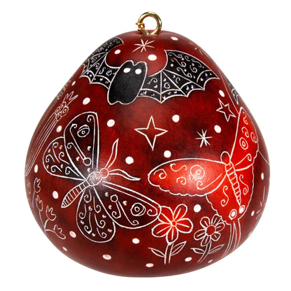 Kalebassprydnad | Nattens pollinatörer-Lucuma Designs-RAUHA Crafts