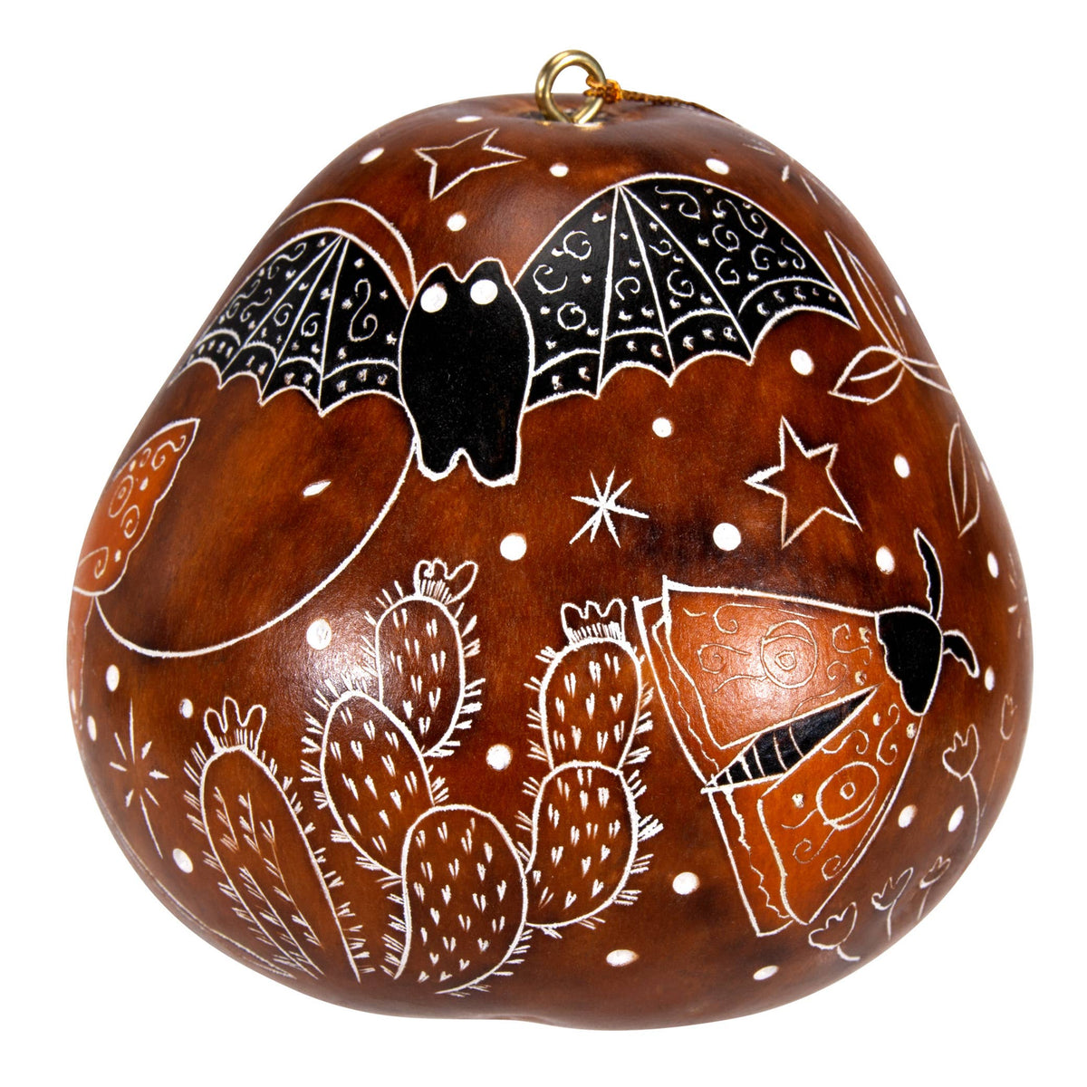 Kalebassprydnad | Nattens pollinatörer-Lucuma Designs-RAUHA Crafts