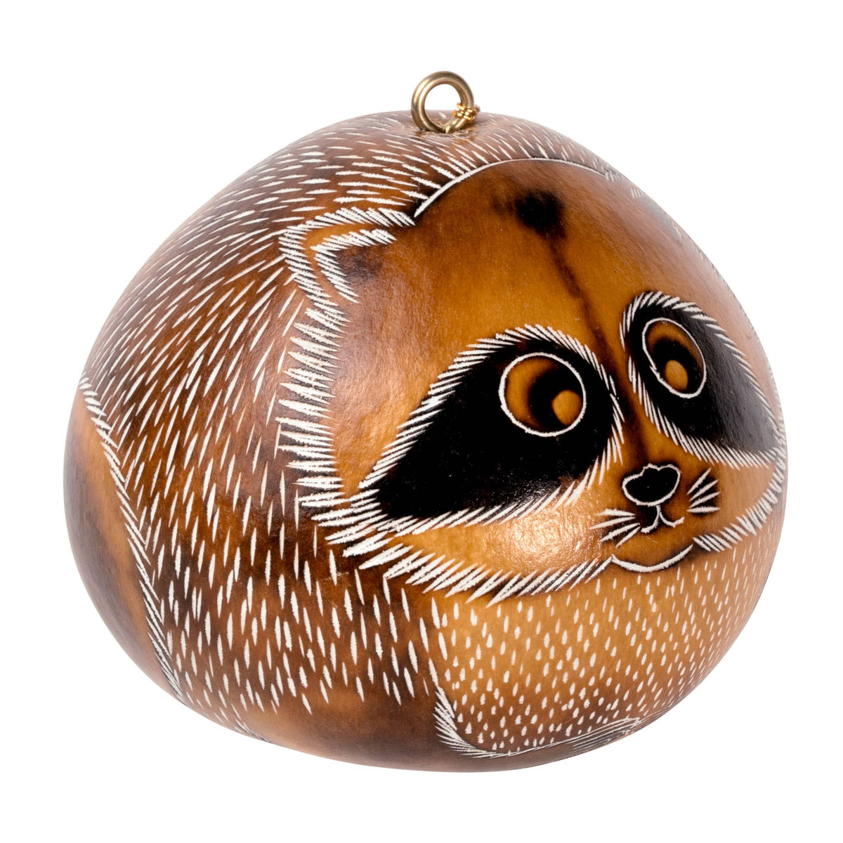 Kalebassprydnad | Raccoon-Lucuma Designs-RAUHA Crafts
