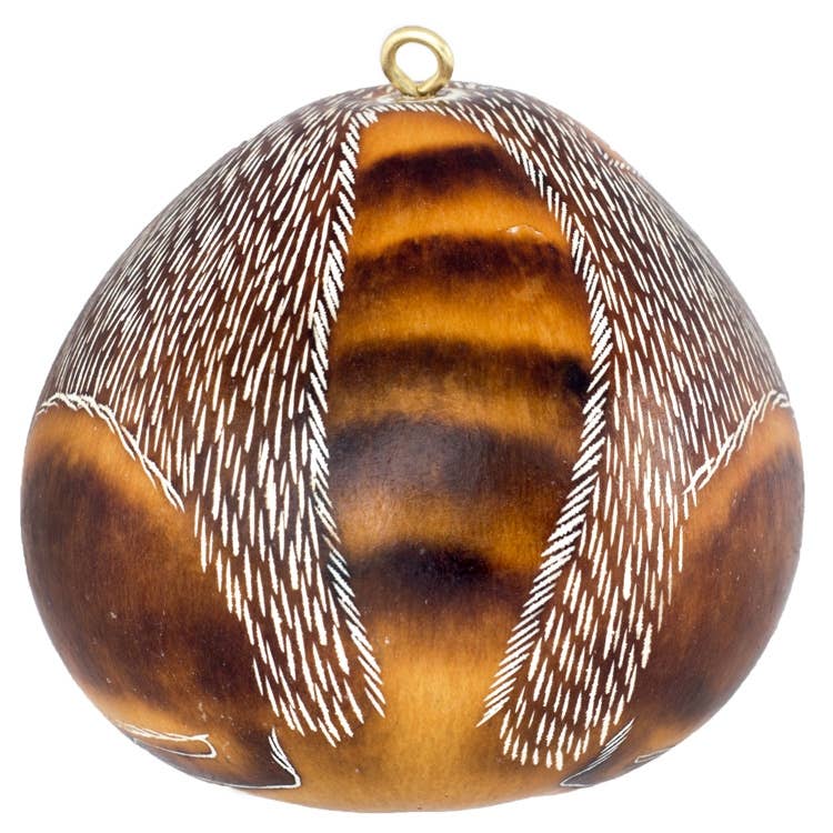 Kalebassprydnad | Raccoon-Lucuma Designs-RAUHA Crafts