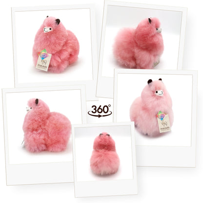Cotton Candy INKARI Rainbow alpakan pehmolelu — pieni, 23 cm kokoinen, pehmeää ja pörröistä alpakanvillaa