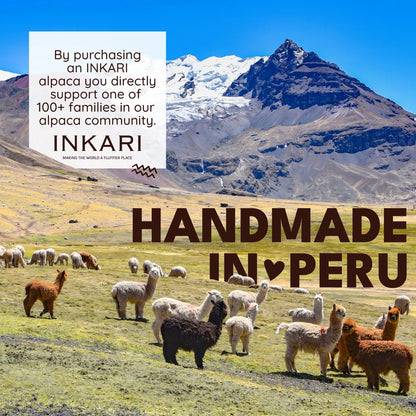 Alpaca Stuffed Animal | INKARI Limited Edition - Light Brown Calico