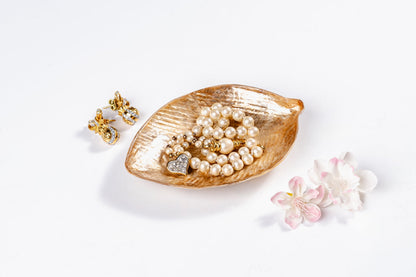 Pieni lehtivati - kultainen capiz-RAUHA Crafts-RAUHA Crafts