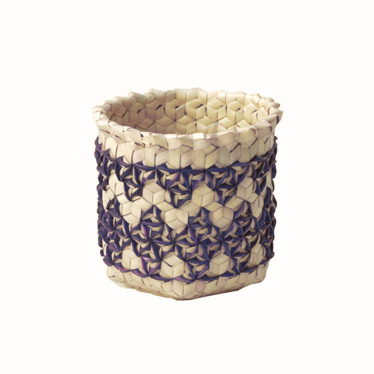 Palmunlehtinen säilytyskori | Sobe Carve Blue-Du Anyam-RAUHA Crafts
