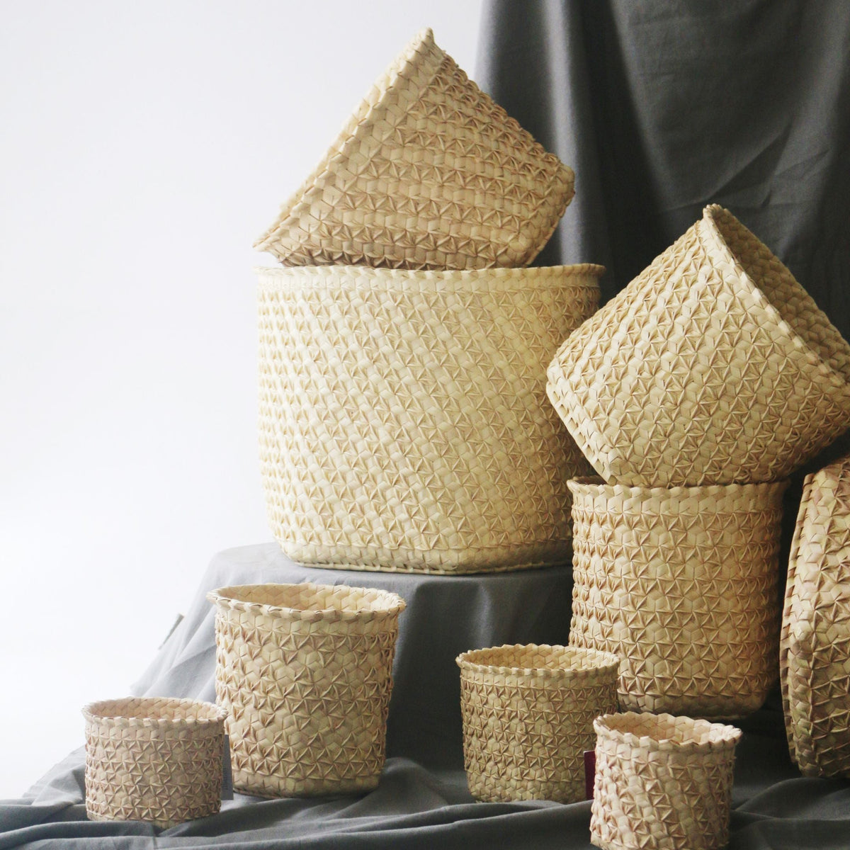 Palmunlehtinen säilytyskori | Sobe-Du Anyam-RAUHA Crafts