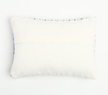 Raidallinen, teksturoitu suorakaiteenmuotoinen tyynynpäällinen - sininen-RAUHA Crafts-RAUHA Crafts