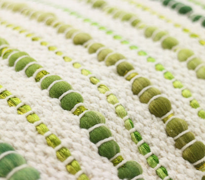 Raidallinen, teksturoitu suorakulmainen tyynynpäällinen - vihreä-RAUHA Crafts-RAUHA Crafts