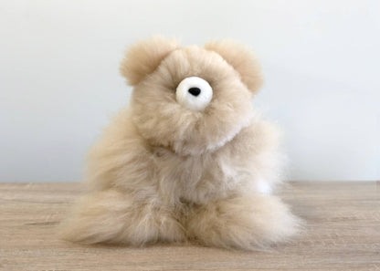 Alpackagosedjur - Liten teddybjörn - Handgjort alpackagosedjur - 100% babyalpaca från Shupaca Alpaca