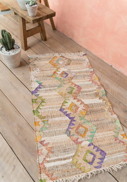 Harini Cotton/Hemp Kilim Rug, 75 X 135Cm - handmade kilim rug - 40% Hemp, 30% Cotton, 30% Recycled Cotton by Namaste