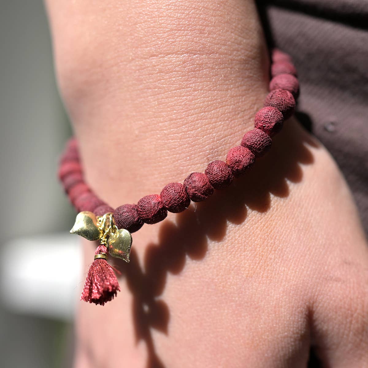 Kärlek • Kantha Connection-armband
