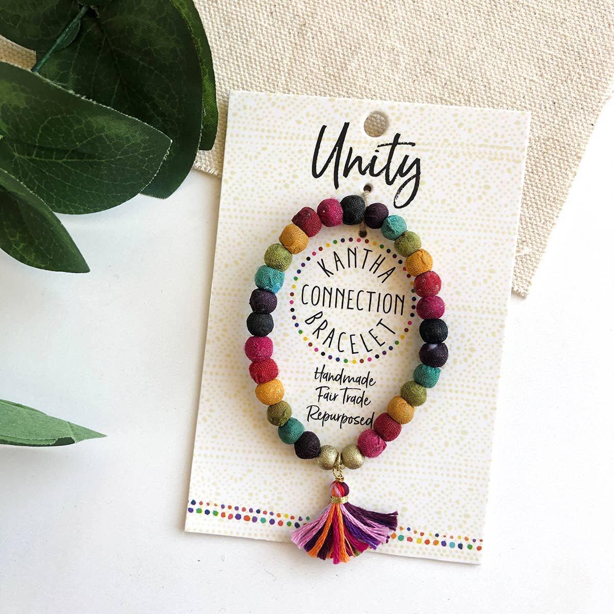 Handgjord enhet • Kantha Connection-armband av WorldFinds