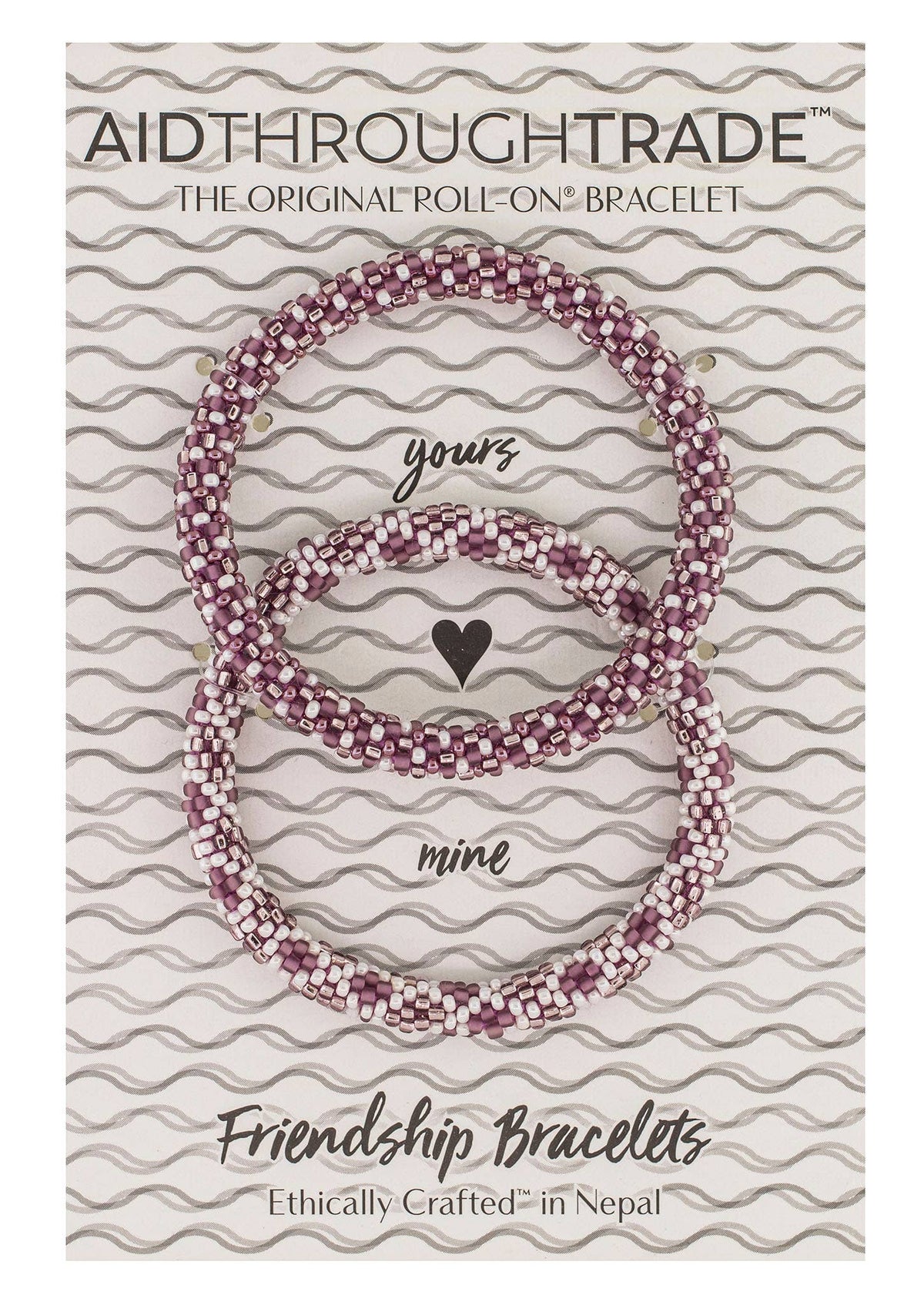 Handmade Mulberry Roll-On Friendship Bracelets by Aid Through Trade